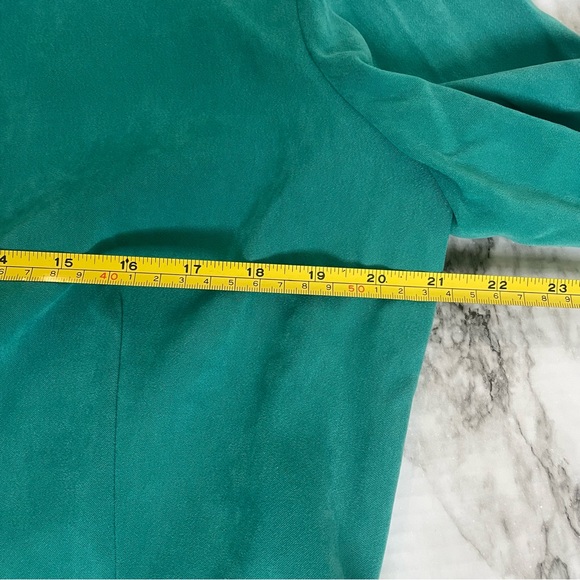 Leslie Fay | VINTAGE Blazer in jade green Open front women’s size 14 - Picture 7 of 8